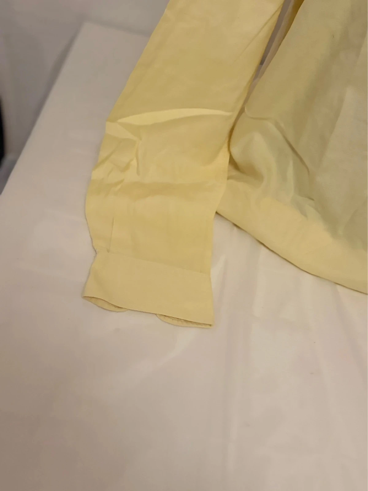 Camisa de manga comprida amarela pálido Burton 100% algodão corte clássica homem L – photo 4
